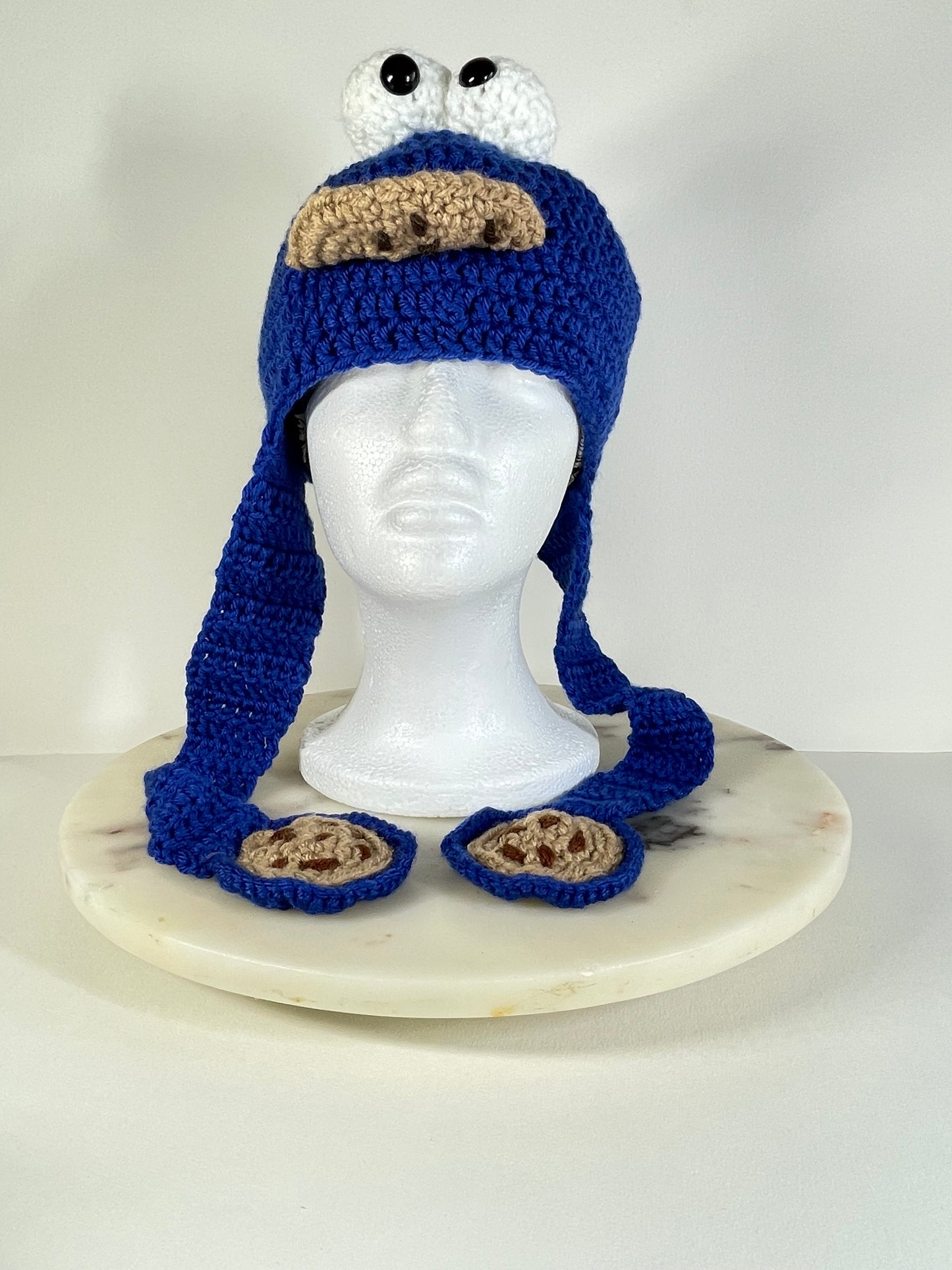Crochet Cookie Monster Beanie