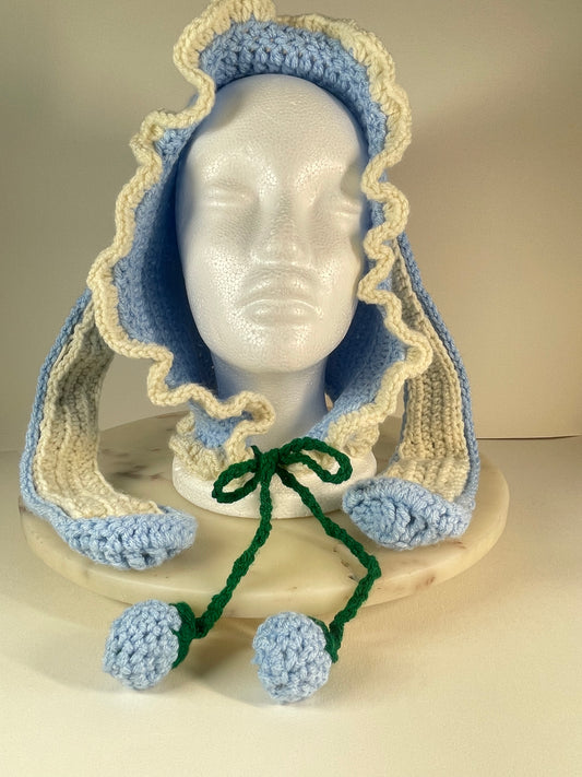 Crochet Fruit Bunny Bonnets