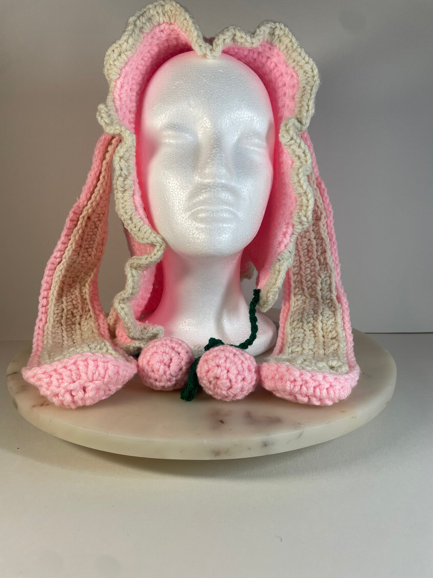 Crochet Fruit Bunny Bonnets